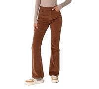 Nina Carter J221 Pantaloni donna a vita alta bootcut stretch in velluto a coste elasticizzato vellutato stile vintage a zampa cordjeans, S