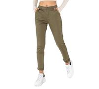 Nina Carter J250 - Pantaloni chino da donna, a vita media, comodi, slim fit, in tessuto stretch di cotone - Pantalone elegante per il tempo libero e la vita quotidiana, M szczupły