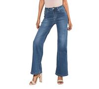 Nina Carter P080 - Jeans da donna a vita alta, svasati Bootcut, S