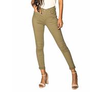 Nina Carter P109 Jeans da donna skinny Fit, a vita alta, slim, Cachi (P109-9), M szczupły