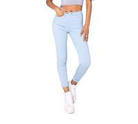 Nina Carter P109 Jeans da donna skinny Fit, a vita alta, slim, Cielo blu (P109-14), M szczupły