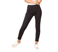 Nina Carter P109 Jeans da donna skinny Fit, a vita alta, slim, Nero (P056-1), XS szczupły