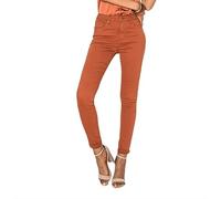Nina Carter P109 Jeans da donna skinny Fit, a vita alta, slim, Terracotta (P056-13), M