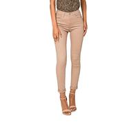 Nina Carter P109 Jeans da donna skinny Fit, a vita alta, slim, Tortora (P109-18), XL szczupły