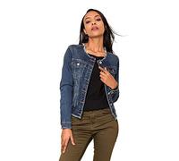 Nina Carter Tipologia: S337, giacca in denim, da donna, Blu scuro (S332), S