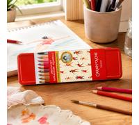 Nina Cosford Set Creativo Pennello Tin 12pc + Blocco Disegno A5 200gsm