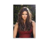Nina Dobrev - Poster su tela, decorazione artistica da parete, stile vintage, per soggiorno, camera da letto, 30 x 45 cm, senza cornice