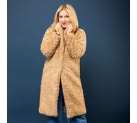 Nina Leonard Cappotto in pelo sintetico simil astrakan