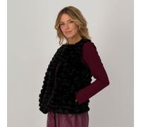 Nina Leonard Gilet in pelo sintetico a righe