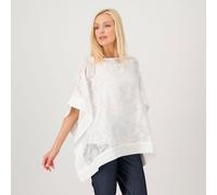 Nina Leonard Maglia a poncho in chiffon