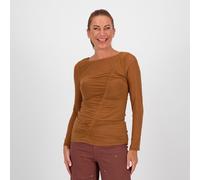 Nina Leonard Top a maniche lunghe con scollo a barca