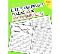 Nina Noosita Letter and Number Tracing Book for Preschoolers (Tascabile)