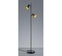 NINA PIANTANA ATTACCO E14 DIFFUSORI METALLO NERO + ORO H.144CM 2 LUCI