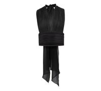 Nina Ricci - Camicetta in Seta con Scollo a V e Dettaglio Fiocco - - Blouses & Shirts - Donna - Nero - XL