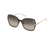 Nina Ricci SNR361, Occhiali Donna, Shiny Light Havana, 57
