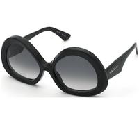 Nina Ricci Donna SNR403 700 Occhiali da sole Acetato Nero Fumo Geometrica Normale Sfumato
