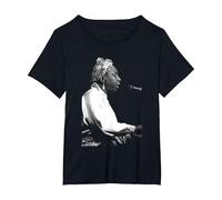 Nina Simone al Piano Royal Albert Hall di Stephen Wright Maglietta, Donna Plus-Size, Nero, 3X