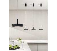 Nina sospensione pendel moderno led 20w oro o nero