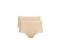 NINA VON C Slip a vita alta, confezione da 2, color carne beige | 44