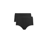 NINA VON C Slip a vita alta, confezione da 2, nero nero | 42