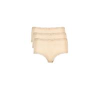 NINA VON C Slip a vita alta, confezione da 3, color carne beige | 48