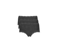 NINA VON C Slip a vita alta, confezione da 3, nero nero | 46