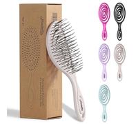 Ninabella Spazzola Capelli Piccola - Spazzola Districante da Borsa e da Viaggio - Per Capelli Ricci, Fini e Lunghi - Spazzola Capelli Donna, Uomo e Bambini - Crema