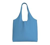 Ninainaid Borsa a tracolla leggera e riutilizzabile della borsa della spesa una della spalla delle borse di totalizzatore blu della chiara tela