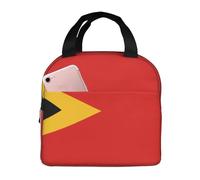 Ninainaid Borsa per il pranzo con stampa della Repubblica Democratica di Timor Est a prova di perdite, semplice e grande, isolata, può mantenere caldo e freddo, adatta per lavoro, picnic e viaggi.
