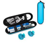 Nincha Custodia da viaggio per spazzolino elettrico compatibile con Oral-B/Philips Sonicare/Colgate/Reach e la maggior parte degli spazzolini elettrici, include 2 coprispazzolini universali (custodia