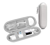 Nincha Custodia Rigida Compatibile con Spazzolini Elettrici Oral-B iO/Pro/Smart Series e Philips, Custodia da Viaggio Grande per Spazzolini e Accessori Bianco