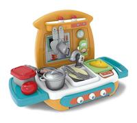 Chicos My First Cucinetta per Bambini da Tavolo, Include 15 Accessori, 18 Mesi, 84001, Rosso