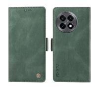 nincyee Custodia a portafoglio per OnePlus 13R 5G, motivo litchi sensazione di pelle tinta unita Premium PU Custodia a portafoglio in pelle PU fibbia laterale forte chiusura magnetica copertura