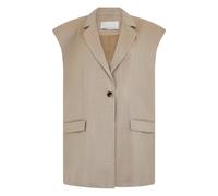 Nine In The Morning, ,Jackets ,Donna ,Beige ,S Gilet in misto lana e seta