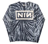 Nine Inch Nails 'Logo' Maglia a maniche lunghe tinta in massa - UFFICIALE
