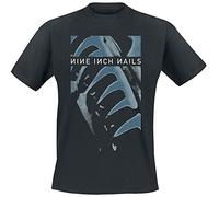 Nine Inch Nails T-Shirt Pretty Hate Machine Band Logo Ufficiale da Uomo Nero, Nero, L