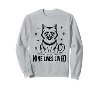 Nine Lives Lived Feline Pet Meow Love Cats Felpa
