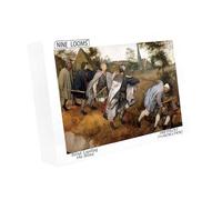 Nine Looms Puzzle in legno 1000 pezzi Pieter Bruegel The Elder-The Elder-The Parabola del Cieco Leading The Blind regali decorativi pittura puzzle regalo creativo (1000 pezzi)
