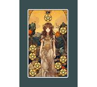 Nine of Pentacles - Tarot Card Notebook - Card No.77 (Color Ed.): A5 Ruled Lined Tarot Journal Diary Sketchbook Notebook - Nine of Pentacles (Independence and Material Well-Being)