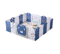 Nine point nine Box Bambini, Recinto per Bambini, Box Neonato con Materassino Grande Interni ed Esterni, Infantile Centro Attività Parco Giochi per Bambini con Schiuma Anticollisione (16+2)