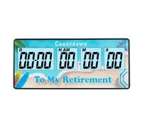 NInE-ROnG 9999 giorni timer conto alla rovescia con magnete riutilizzabile sveglia digitale forte promemoria da comodino,timer da cucina conto alla rovescia per promemoria eventi baby(blu)