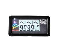 NInE-ROnG Retroilluminazione Digitale 9999 Giorni Conto alla Rovescia Timer con Grande Display LCD per Pensionamento,Matrimonio,Vacanze,Natale e Calendario,Eventi,Promemoria (NR-HM200B)