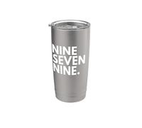 NINE SEVEN NINE Codice area 979 College Station TX Texas Stati Uniti d'America Bicchiere termico in acciaio inox doppia parete