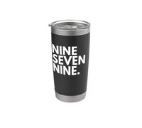 NINE SEVEN NINE Codice area 979 College Station TX Texas Stati Uniti d'America Bicchiere termico in acciaio inox doppia parete