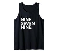 Nine Seven Nine Codice Area 979 College Station TX Texas Stati Uniti d'America Canotta