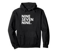 Nine Seven Nine Codice Area 979 College Station TX Texas Stati Uniti d'America Felpa con Cappuccio