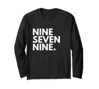 Nine Seven Nine Codice Area 979 College Station TX Texas Stati Uniti d'America Maglia a Manica