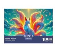 Nine-tailed Fox Puzzle 1000 Pezzi Puzzle Adulti Impegnativo E Difficile Per Straordinario Regalo Per Amore E Amico 38x26cm/1000pcs