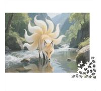 Nine-tailed Fox Puzzle 1000 Pezzi Puzzle Per Adulti Fantastic Animals Puzzle Difficile Sfida Rilassamento E Intelligence Decorazione Della Famiglia 1000pcs (75x50cm)