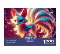 Nine-tailed Fox, Puzzle Da 1000 Pezzi, Esperienza Artistica Che Trasforma Il Risultato Finale in Un Elegante Capolavoro Murale, Decorazione Raffinata Per Abbellire Gli Spazi Interni, Adatto A Partire